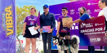 Con éxito se realizó la canrrera 5 kilómetros en Mazatlán, organizada por grupo Buena Vibra y apoyada por Imju