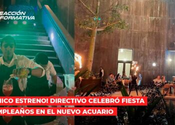 ¡Polémico estreno! Directivo celebró fiesta de cumpleaños en el nuevo Acuario