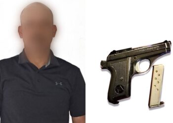 Policía Estatal asegura a civil armado en Culiacán