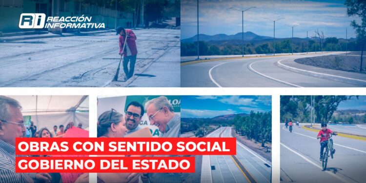 Gobierno del Estado beneficia a miles de sinaloenses con obras con sentido social