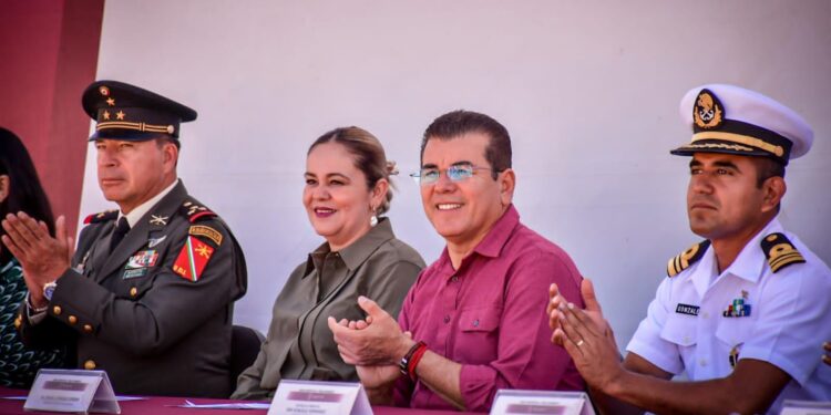 Gobierno de Mazatlán realizó Lunes Cívico en la secundaria “Nueva Creación” en Santa Teresa