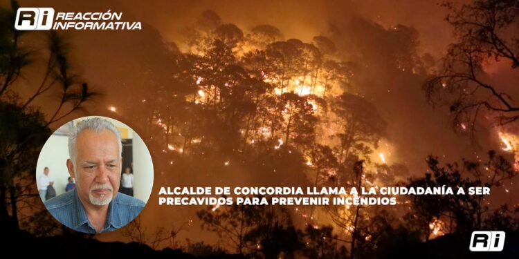 Alcalde de Concordia llama a la ciudadanía a ser precavidos para prevenir incendios