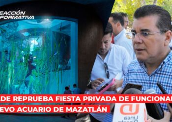 Alcalde reprueba fiesta privada de funcionario en nuevo Acuario de Mazatlán