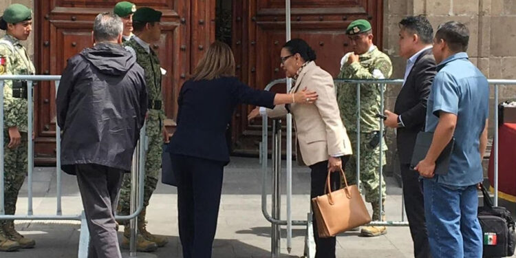 Gobernadores de Morena llegan a Palacio Nacional para encuentro que sostendrían con AMLO sobre seguridad