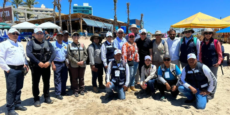 ¡Por primera vez! Autoridades de los tres niveles de gobierno buscan orden en playas de Mazatlán