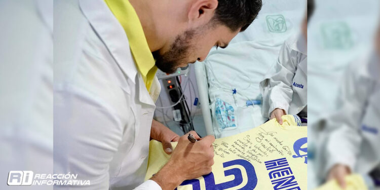 Henry Martín cumple sueño de menor hospitalizado 
