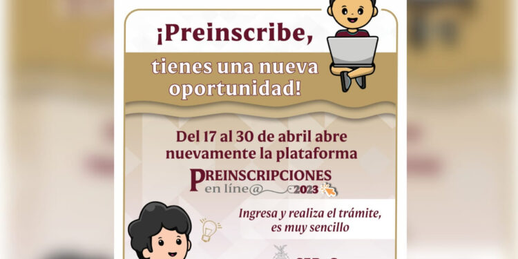 SEPyC abrirá de nuevo plataforma de preinscripciones en línea