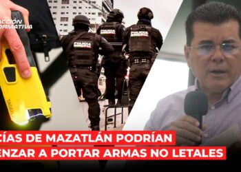 Policías de Mazatlán podrían comenzar a portar armas no letales: Alcalde por pelea entre civiles y tránsitos en Zona Dorada