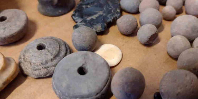 GN asegura posibles piezas de origen arqueológico