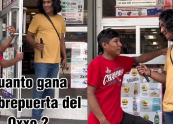 Joven ‘Abre puertas’ revela cuánto gana diariamente afuera de un Oxxo