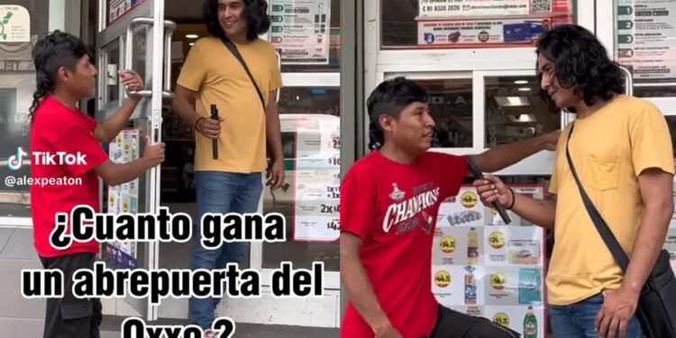 Joven ‘Abre puertas’ revela cuánto gana diariamente afuera de un Oxxo