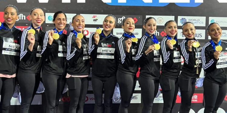 México consigue medalla de oro en Mundial de Natación Artística