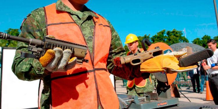 Destruyen 328 armas de fuego decomisadas en Sinaloa