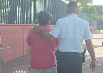 Agentes de la Policía Municipal detienen a un hombre por causar actos de molestia en la vía pública