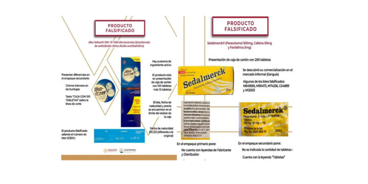 ¡Mucho cuidado! Ahora falsifican Sedalmerck y Alka Seltzer: Cofepris