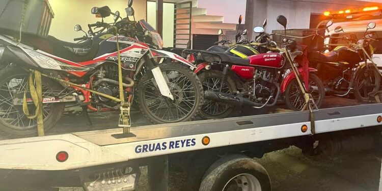 Asegura SSPyTM 12 motocicletas durante operativo