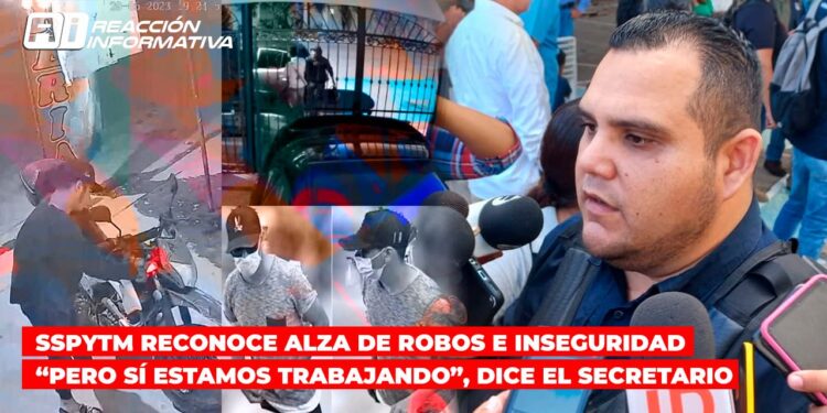 SSPyTM reconoce alza de robos e inseguridad en Mazatlán; “pero sí estamos trabajando”, dice el Secretario