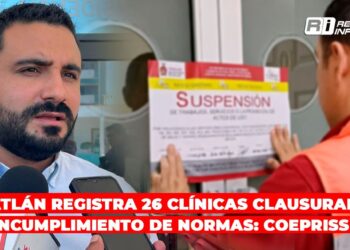 Mazatlán registra 26 clínicas clausuradas por incumplimiento de normas: Coepriss