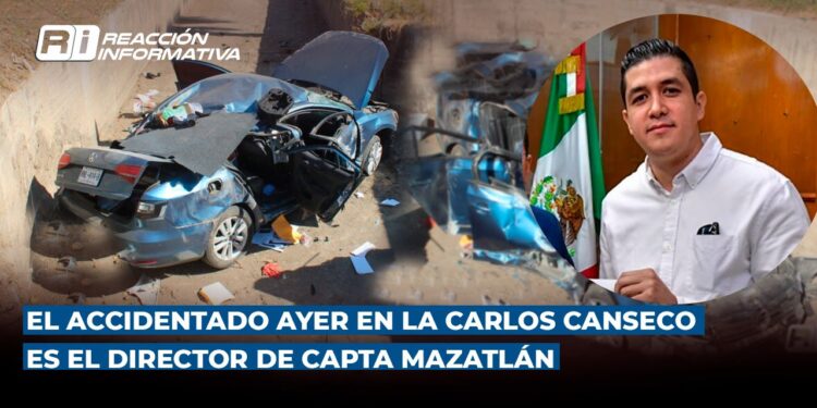 El accidentado ayer en la Carlos Canseco era el Director de CAPTA Mazatlán