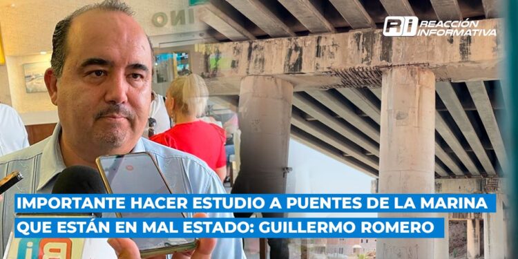 Importante hacer estudio a puentes de La Marina que están en mal estado: Guillermo Romero