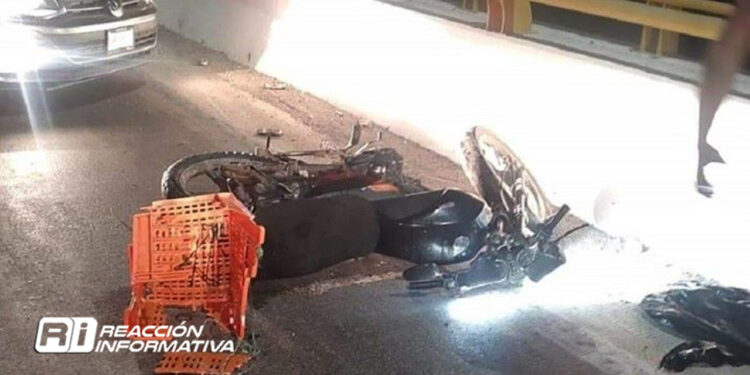 Fallece mujer en Rosario tras accidente en motocicleta
