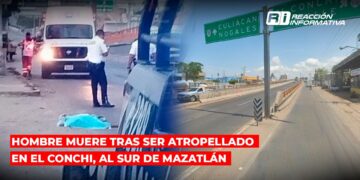Hombre muere tras ser atropellado en el Conchi, al sur de Mazatlán