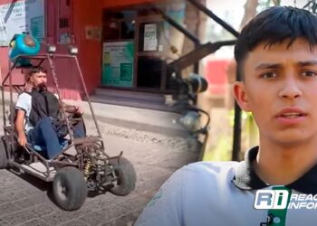 ¡Orgullo sinaloense! Estudiante del Conalep crea su propio auto con partes recicladas