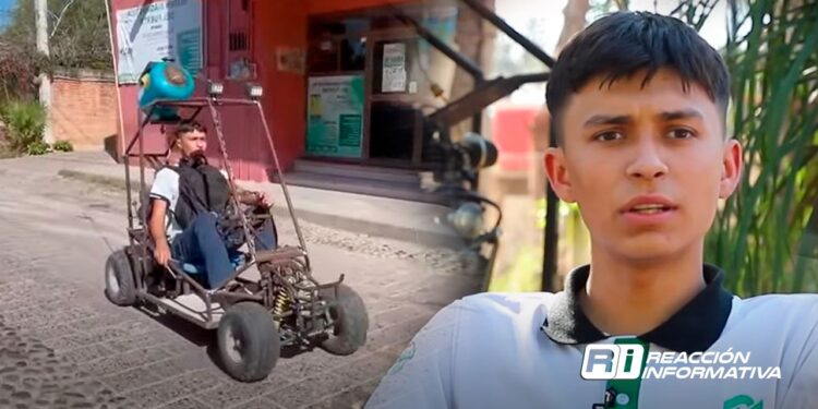 ¡Orgullo sinaloense! Estudiante del Conalep crea su propio auto con partes recicladas