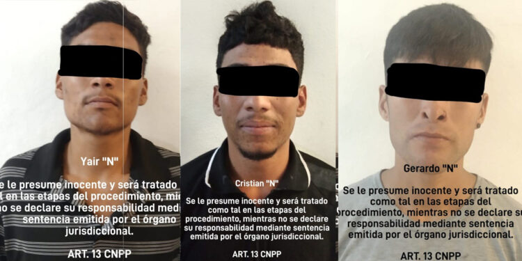 Elementos de la Policía Municipal logran la detención de tres personas por la probable participación en el delito de robo a comercio