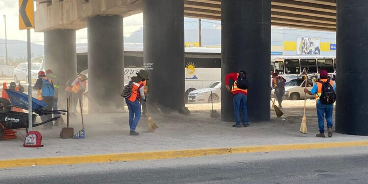 Mantiene servicios públicos limpios los accesos a la ciudad