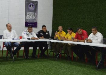 Autoridades Municipales y de Mazatlán FC, presentan operativo para recibir al Club Pachuca en el inicio del torneo del Futbol Mexicano