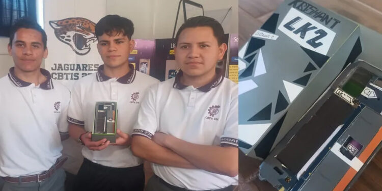 Alumnos del CBTis en Coahuila crean funda con paneles solares que recarga batería