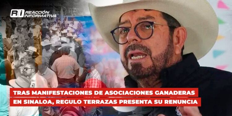 Tras manifestaciones de Asociaciones Ganaderas en Sinaloa, Regulo Terrazas presenta su renuncia