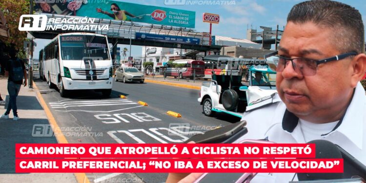 Camionero que atropelló a ciclista NO respetó carril preferencial; “no iba a exceso de velocidad”: Tránsito Municipal