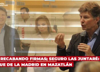 Ando recabando firmas; seguro las juntaré: Enrique de la Madrid en Mazatlán