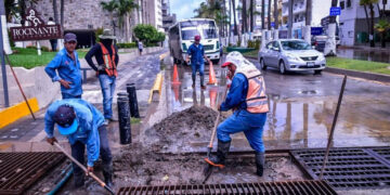 Con apoyo del Estado, se construirá un nuevo cárcamo pluvial en avenida Camarón Sábalo