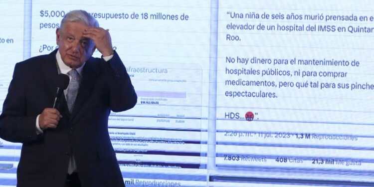 “¡Eso sí calienta!”; AMLO exhibe a Felipe Calderón por retuit en donde escribe “HDS”