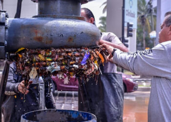 Por acumulación de basura, cárcamo pluvial de Conapesca baja su rendimiento; Obras Públicas ya trabaja en limpieza