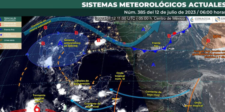 Se pronostican lluvias muy fuertes en Sinaloa para hoy miércoles; Calvin se aleja de costas nacionales