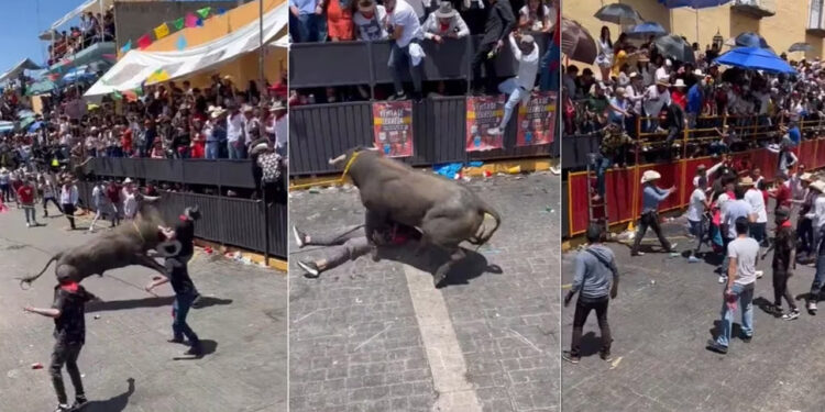 Liberan toros y se reportan 20 lesionados durante evento “Huamantlada 2023” en Tlaxcala