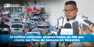 El tráfico vehicular alcanza hasta un 100 por ciento los fines de semana en Mazatlán