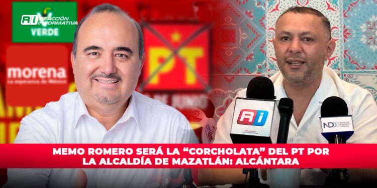 Memo Romero será la “corcholata” del PT por la alcaldía de Mazatlán: Alcántara