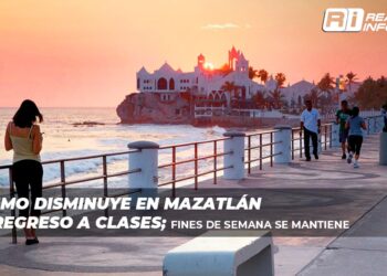Turismo disminuye en Mazatlán por regreso a clases; fines de semana se mantiene