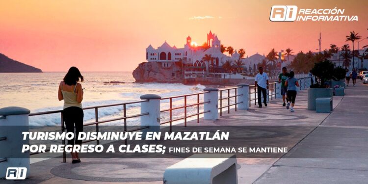 Turismo disminuye en Mazatlán por regreso a clases; fines de semana se mantiene