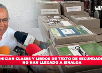 Inician clases y libros de texto de secundaria no han llegado a Sinaloa