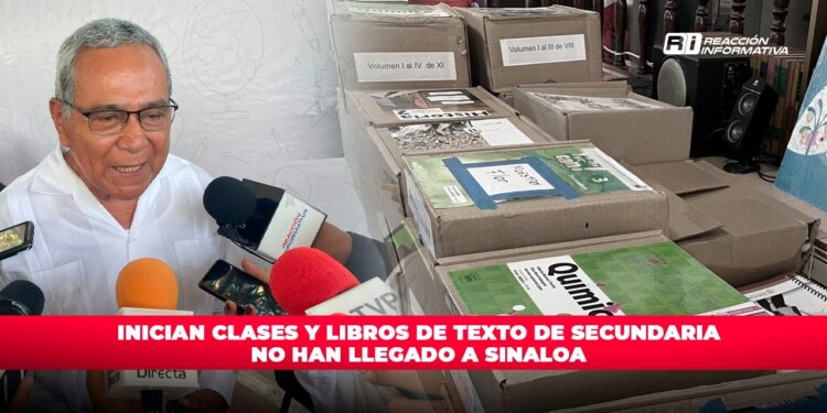 Inician clases y libros de texto de secundaria no han llegado a Sinaloa
