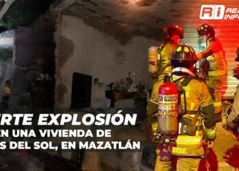 Fuerte explosión en una vivienda de Villas del Sol, en Mazatlán