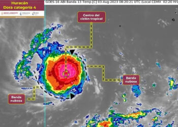 Huracán “Dora” ya es categoría 4 ¿Lloverá en Mazatlán?