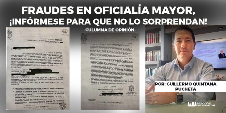 Fraudes en oficialía mayor, ¡Infórmese para que no lo sorprendan!
