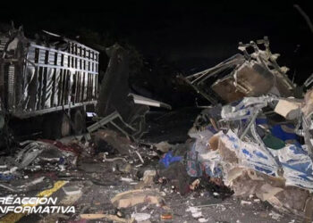 Choque de tráiler y autobús de pasajeros en autopista Tehuacán-Oaxaca, deja varios muertos y heridos